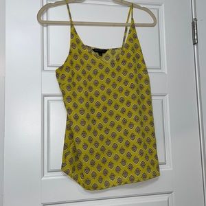 Yellow v-neck Top